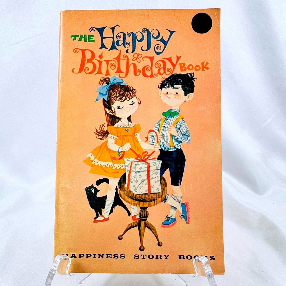 Vintage Ephemera 1955 Happy Birthday Book Happiness Story Harry Carter MCM NICE